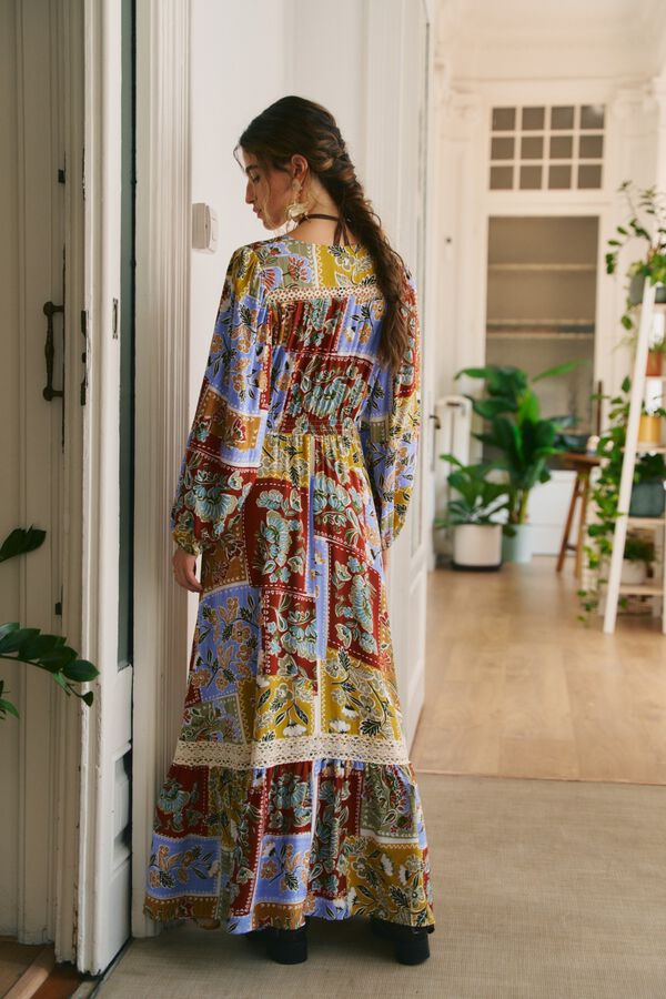 Jaase Vestido maxi Carmen Multicolor