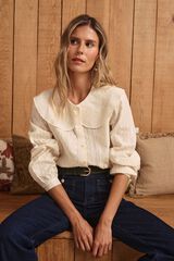 Pol&iacute;n Et Moi Camisa cuello Genoveva Beige