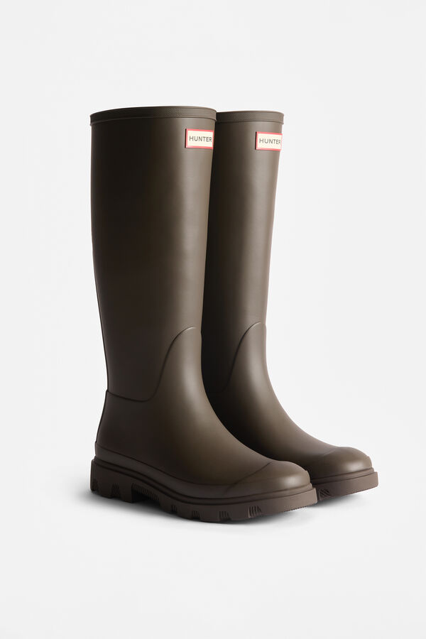 Hunter Bota downpour tall Marr&oacute;n oscuro