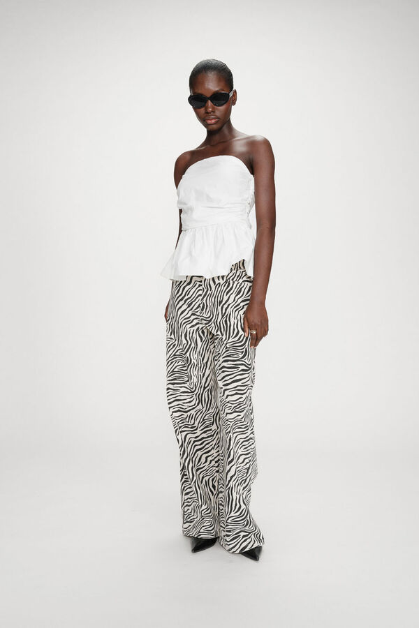 Grace & Mila Top sin mangas Valo 100% algod&oacute;n Blanco