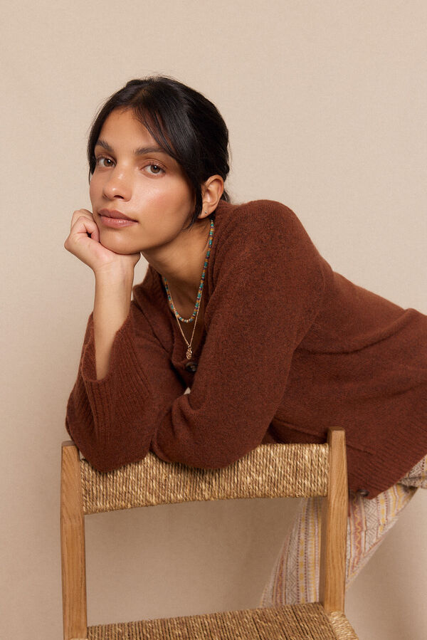 Slowlove Chaqueta punto Marrón