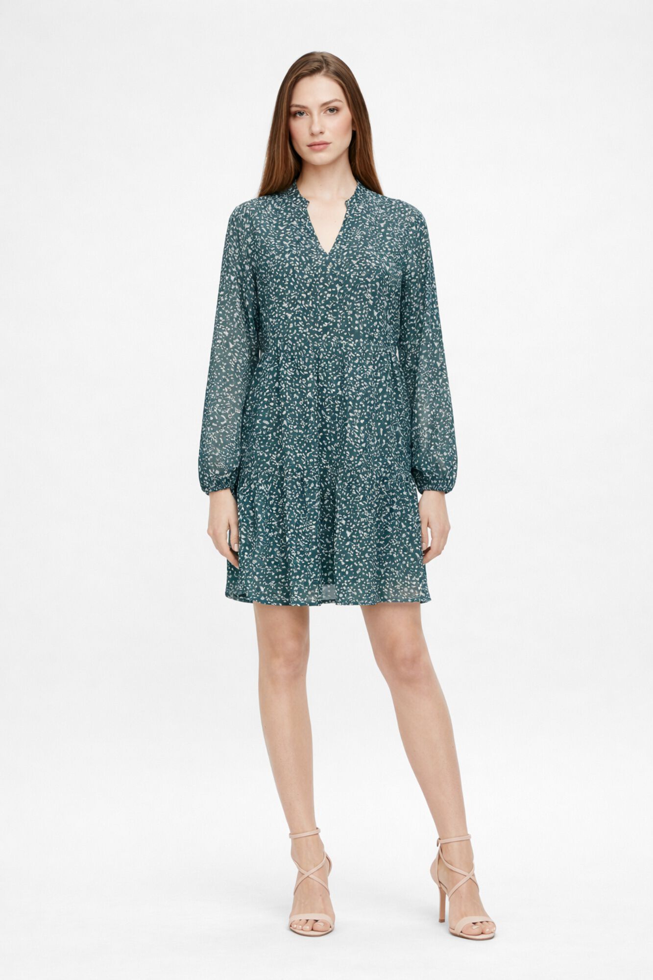 Object Vestido corto gasa estampado