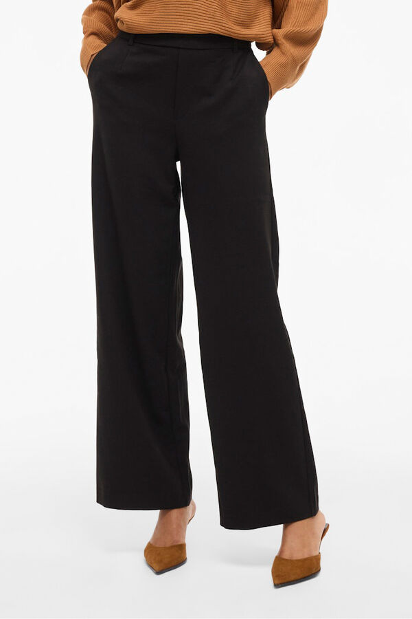 Vila Pantal&oacute;n de vestir ancho Negro