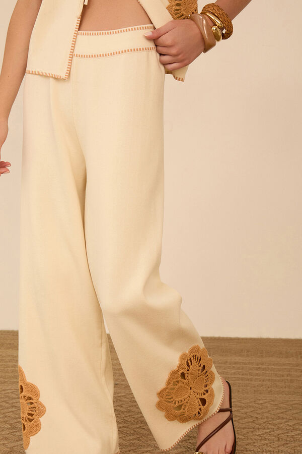 Meisie Pantal&oacute;n de punto Beige