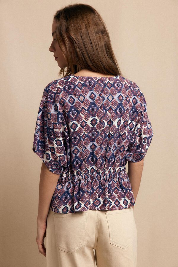 Slowlove Blusa estampada bordado Multicolor