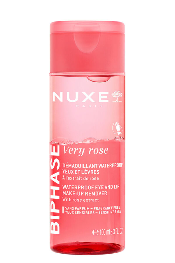 Nuxe Very rose desmaquillante waterproof ojos y labios 100ml Fucsia