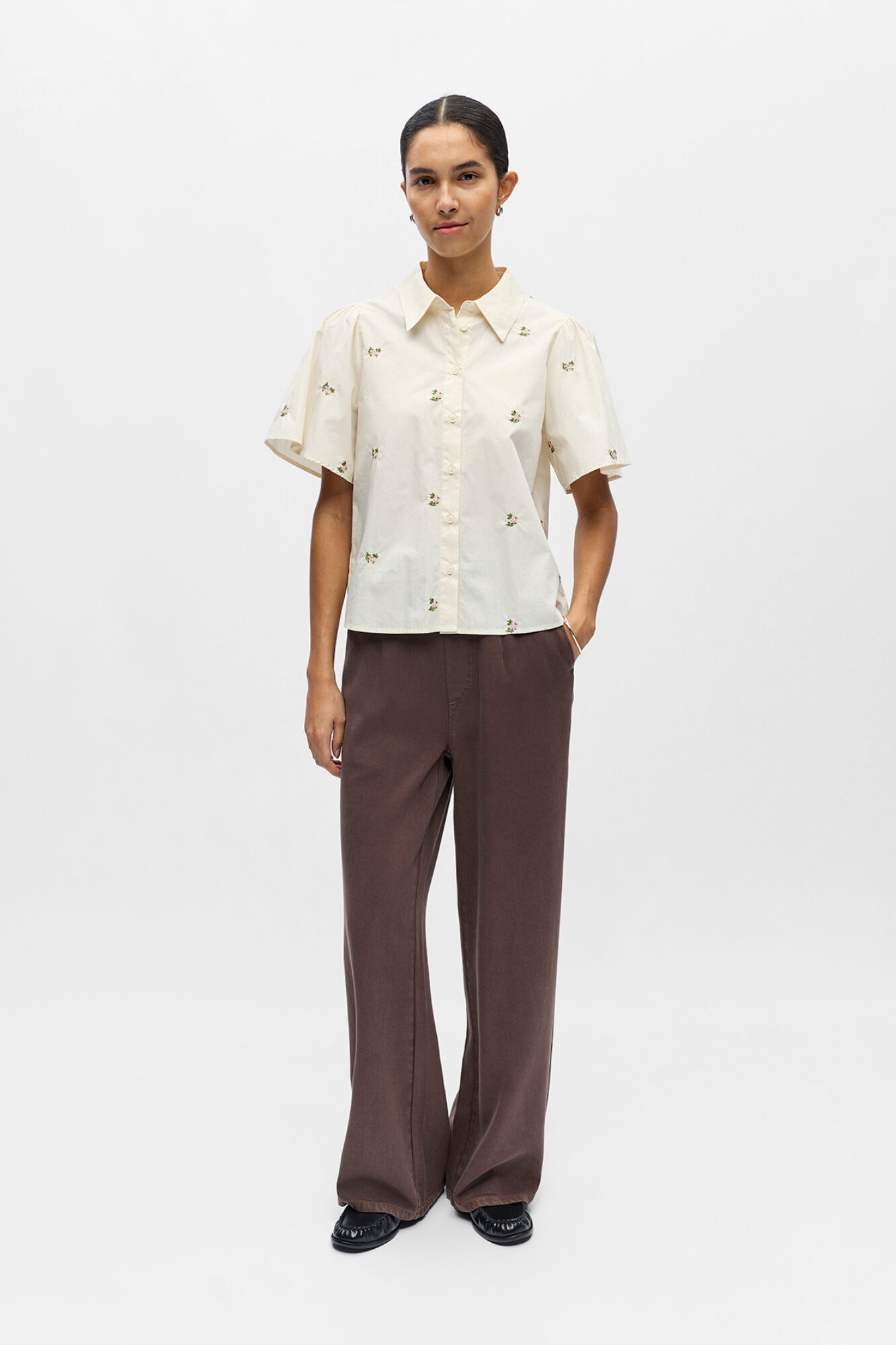 Object Camisa manga corta bordados