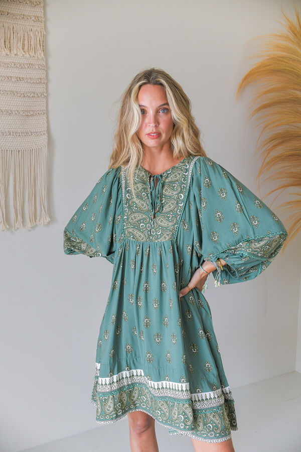 Jaase Vestido corto Adela Kaki