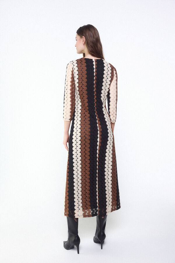 Slowlove Vestido estructura multicolor Multicolor