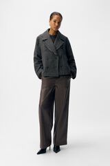 Object Abrigo tweed cuadros Multicolor