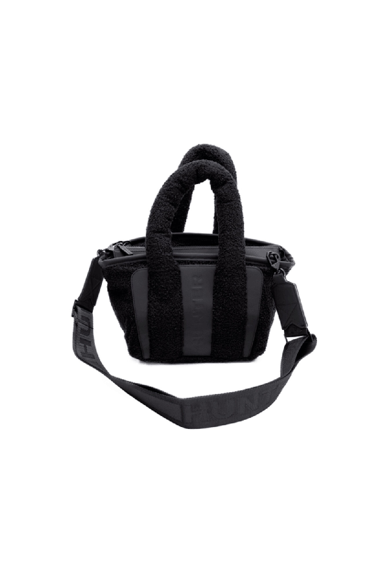 Hunter Bolso alloa borg sherpa crossbody black