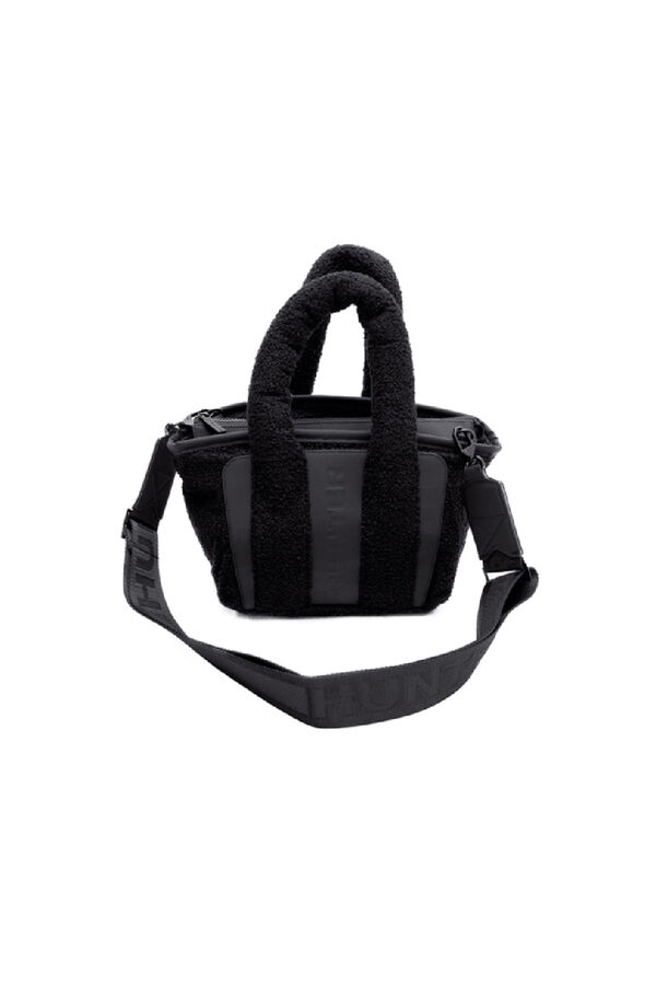 Hunter Bolso alloa borg sherpa crossbody black Negro