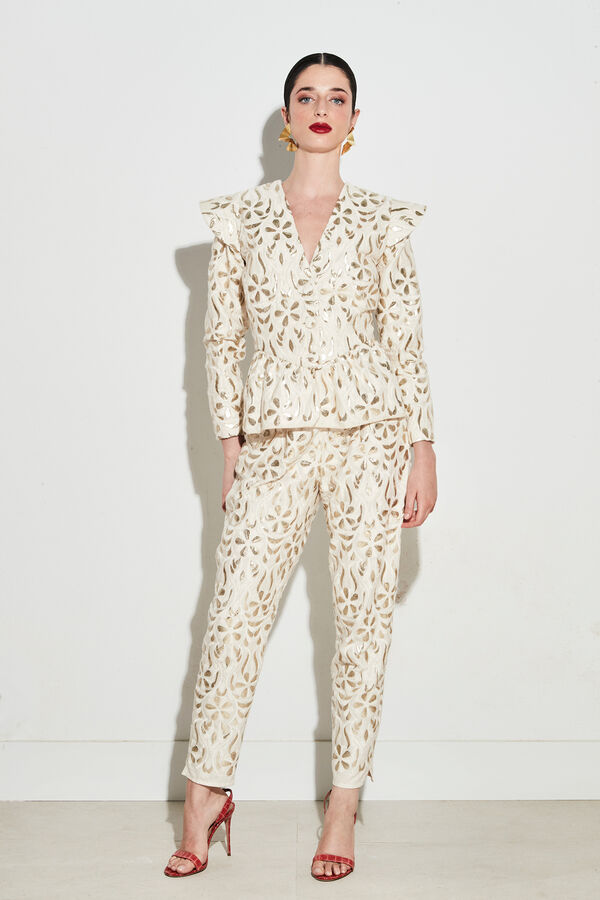 Panambi Chaqueta Arisha Estampado blanco