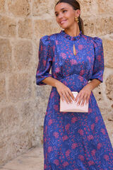 Pol&iacute;n Et Moi Vestido flores Julie Azul