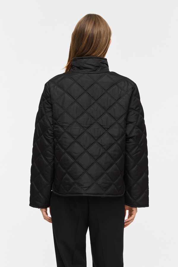 Vila Chaqueta acolchada de cuello alto Negro