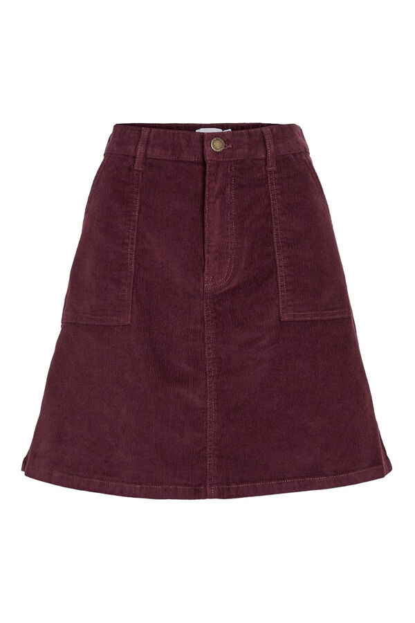 Vila Falda corta de pana Morado