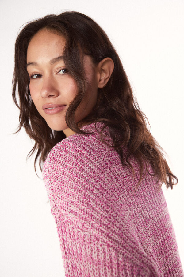 Slowlove Jersey punto perlado Rosa