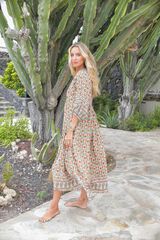 Jaase Vestido midi Boheme Estampado beige