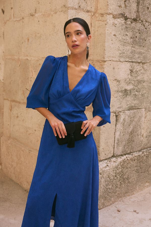 Pol&iacute;n Et Moi Vestido invitada Azalea Azul