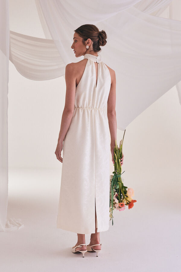 Pol&iacute;n Et Moi Vestido novia Liso Blanco