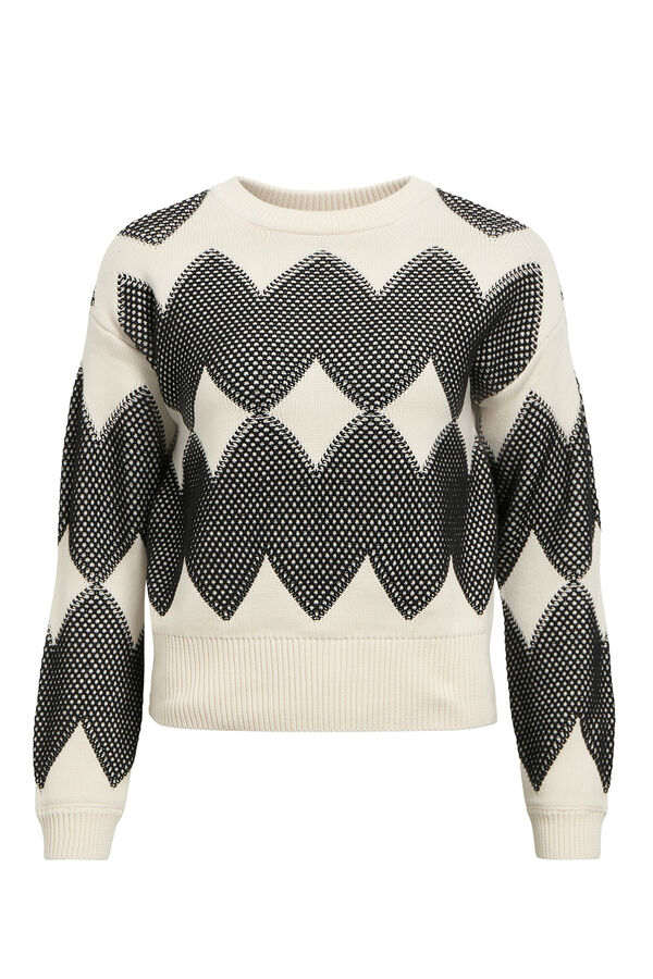 Object Jersey punto estampado Blanco