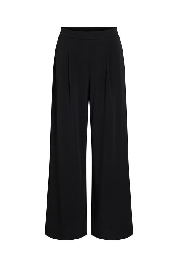 Vila Pantal&oacute;n fluido de pierna ancha Negro