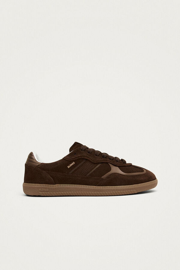 Alohas Zapatillas de cuero Tb.490 Rife Marr&oacute;n