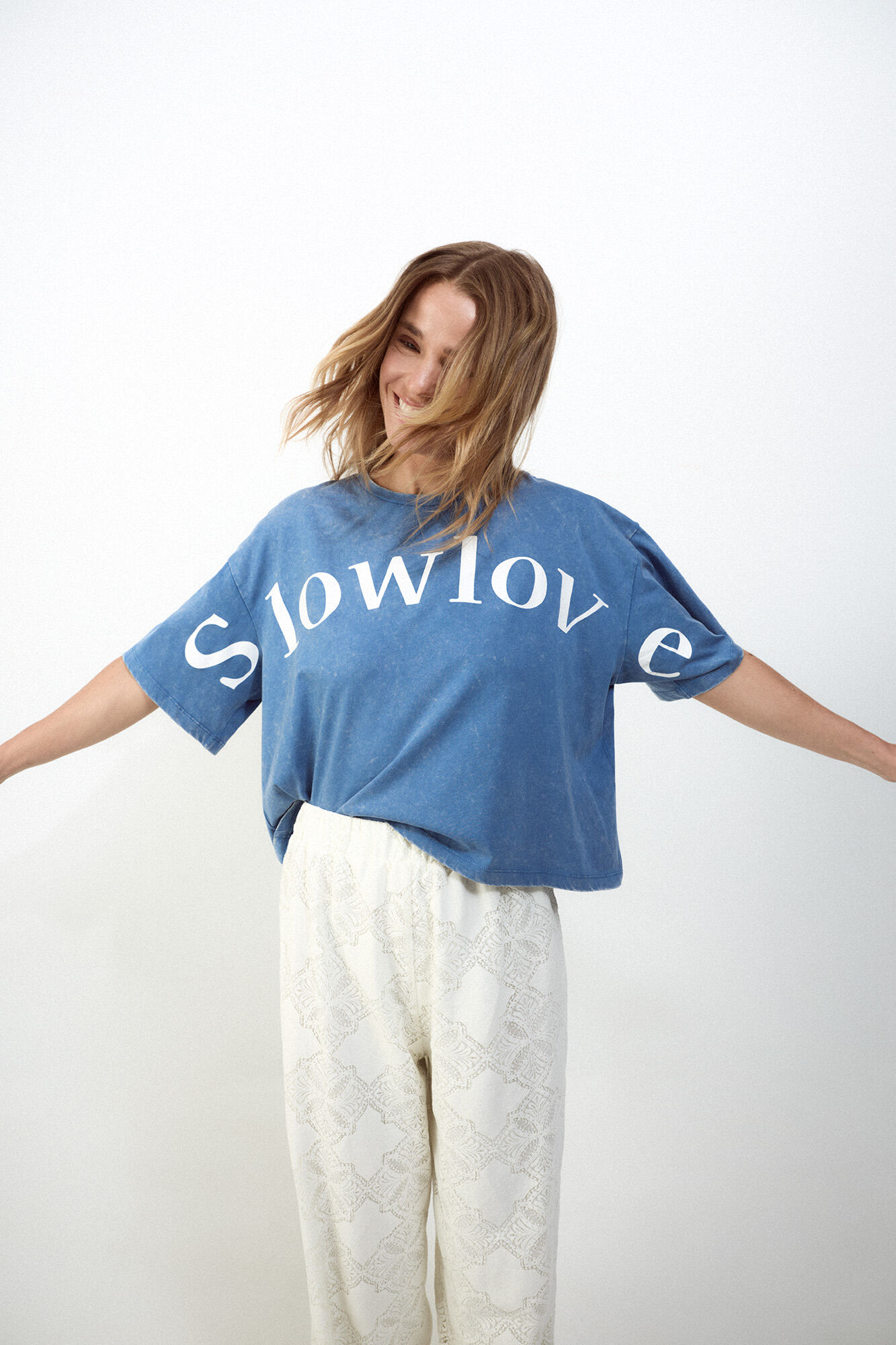 Slowlove Camiseta crop Slowlove