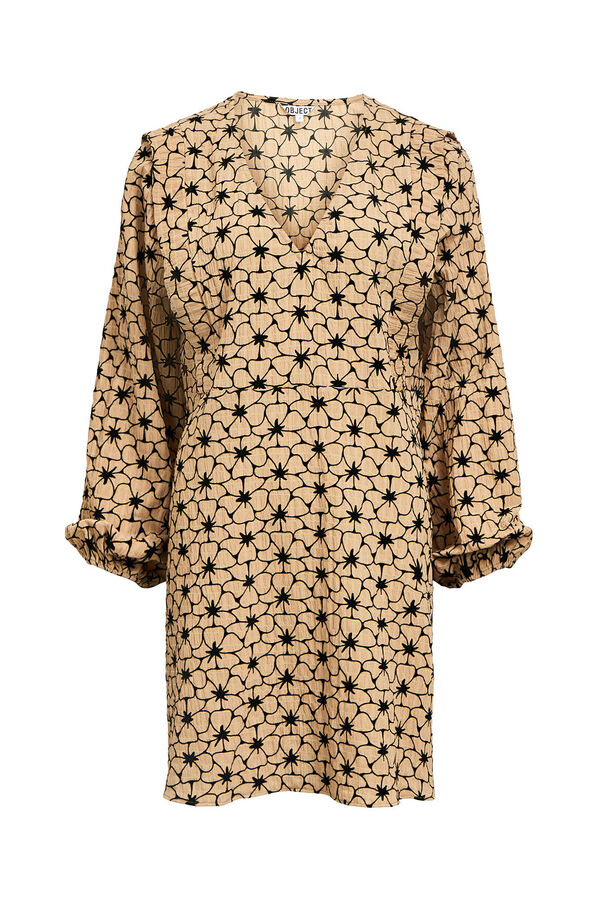 Object Vestido tejido textura Marr&oacute;n