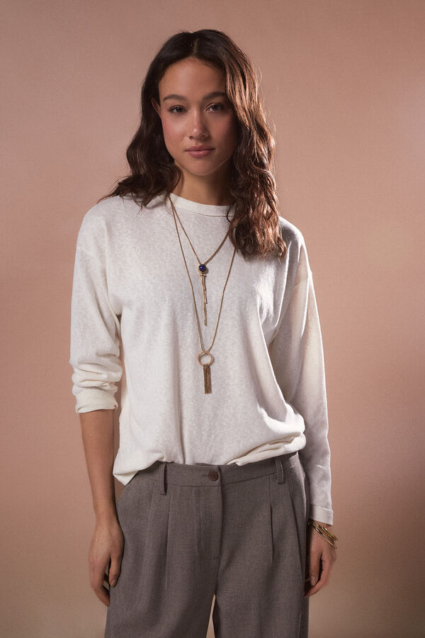 Slowlove Camiseta oversize Blanco