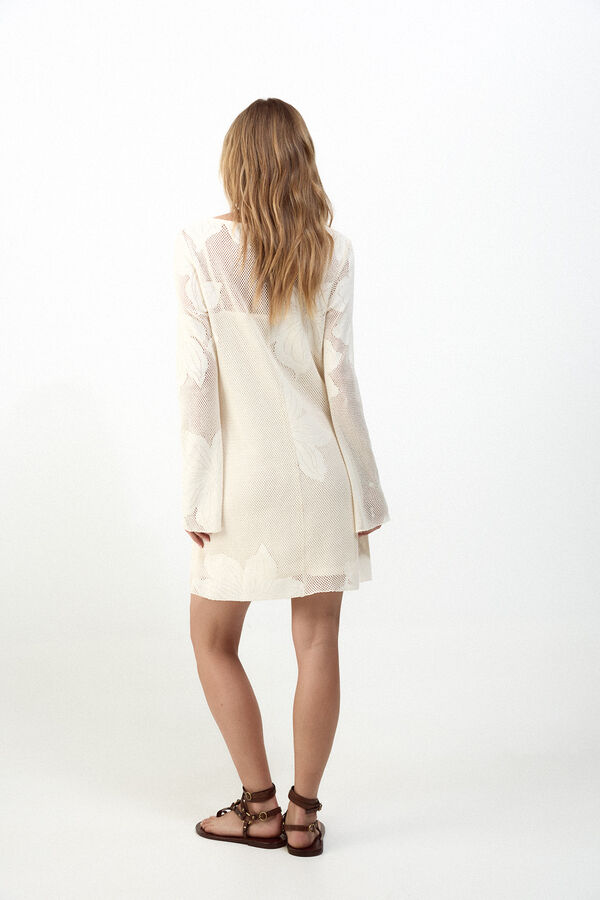 Slowlove Vestido punto Marfil