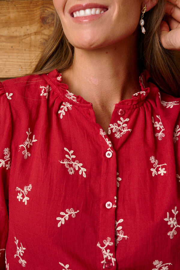 Pol&iacute;n Et Moi Blusa cereza Tania Rojo