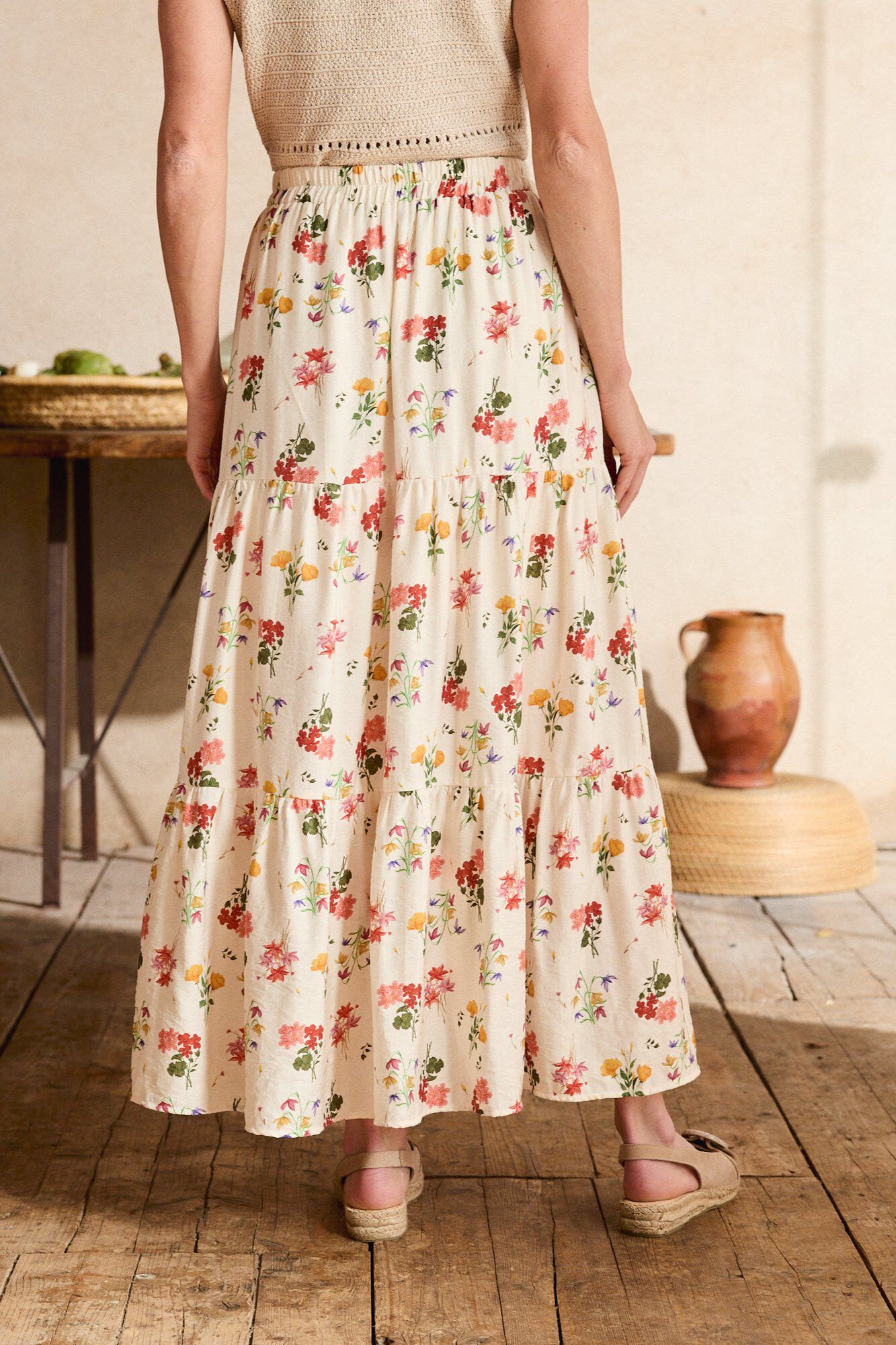 Pol&iacute;n Et Moi Falda floral Nadia