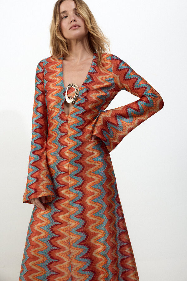 Slowlove Vestido estructura multicolor Multicolor