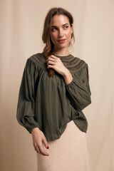 Slowlove Blusa combinada Verde