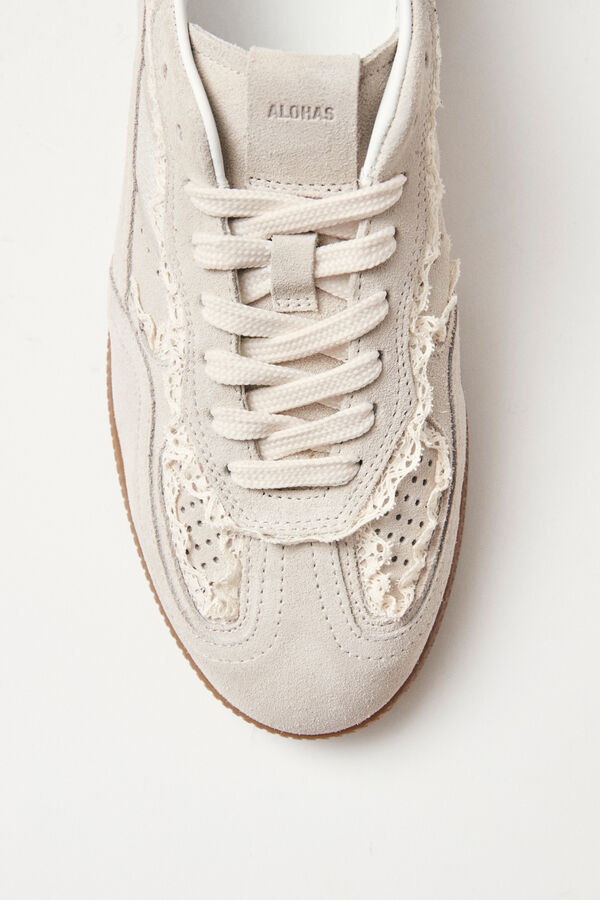 Alohas Zapatillas de cuero Tb.490 Crochet Beige