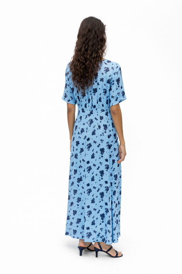Object Vestido largo estampado Azul