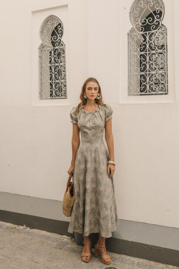 Cherubina Vestido Aurora Kaki
