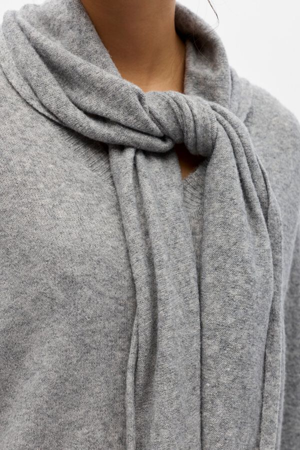 Object Jersey punto bufanda Gris