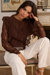 Pol&iacute;n Et Moi Top encaje Alda Marr&oacute;n