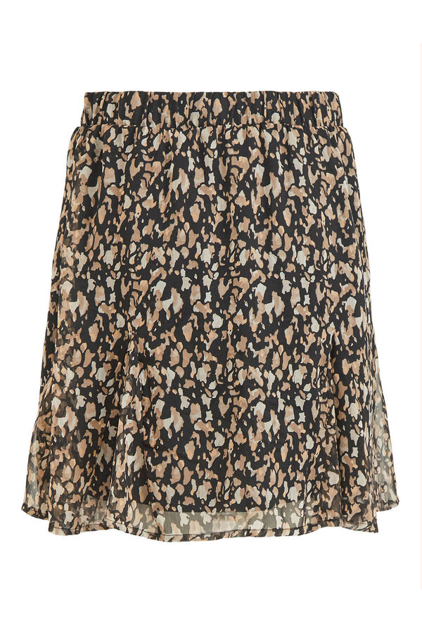 Vila Falda corta estampada Multicolor