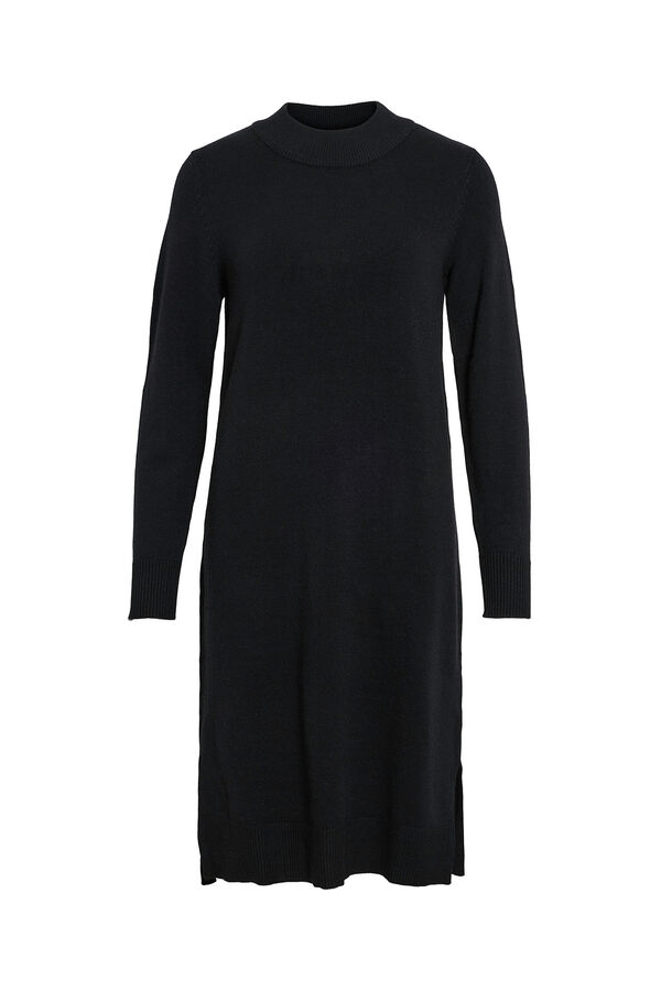 Vila Vestido de punto con viscosa Negro