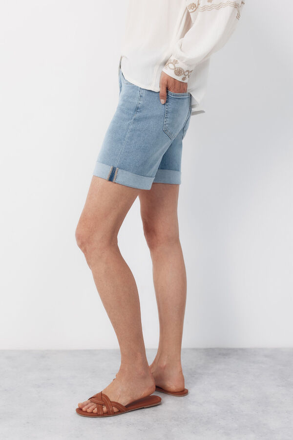 Cortefiel Shorts Vaqueros Azul marino