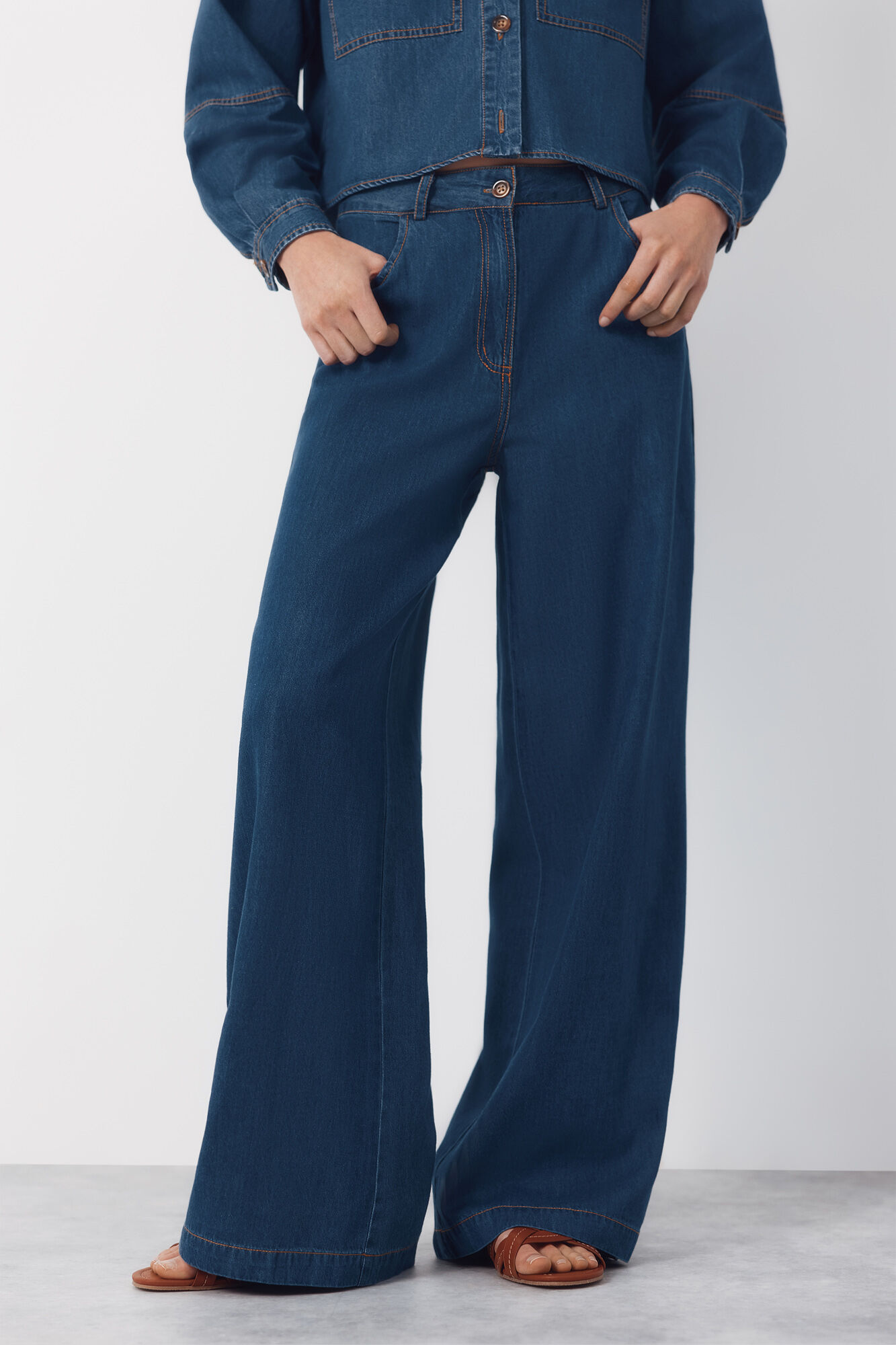 Cortefiel Jean Palazzo Soft