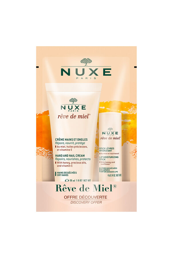 Nuxe Cofre regalo crema de manos r&ecirc;ve de miel + stick de labios&nbsp;formato doypack 4gr + 30ml Naranja