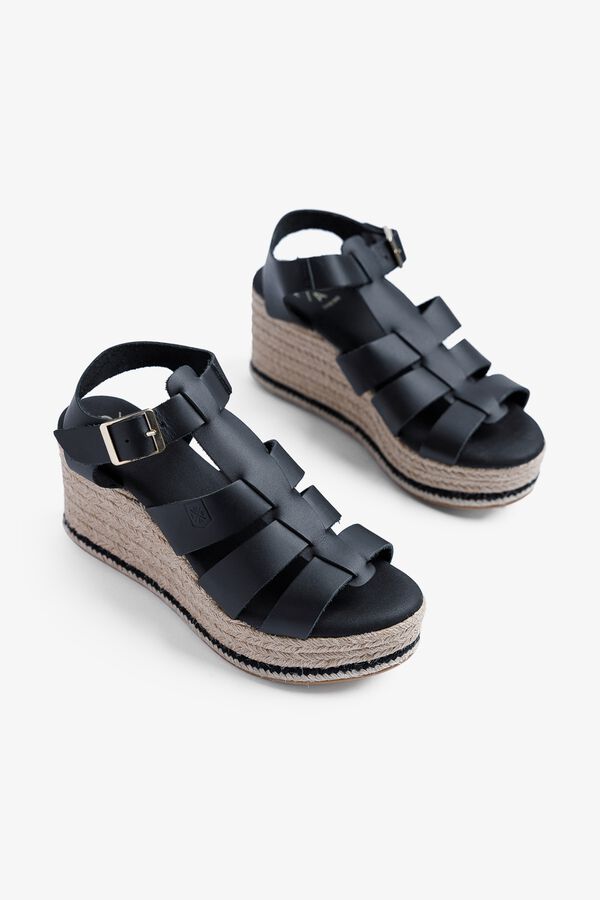 Popa Sandalia cu&ntilde;a baja se&ntilde;ora Rumari Piel Negro