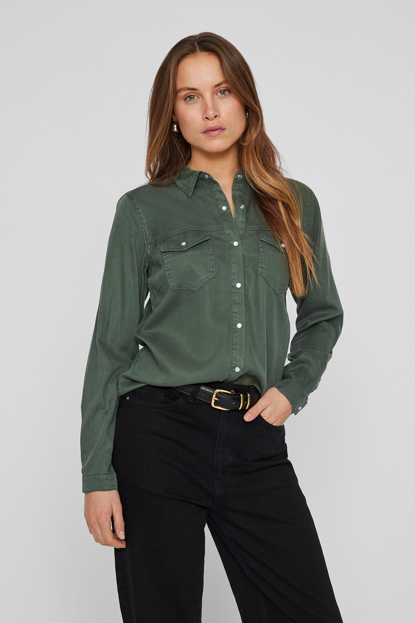 Vila Camisa vaquera manga larga