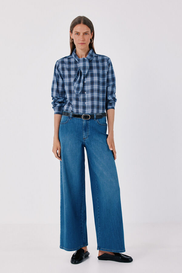Cortefiel Jeans Wide Leg Azul