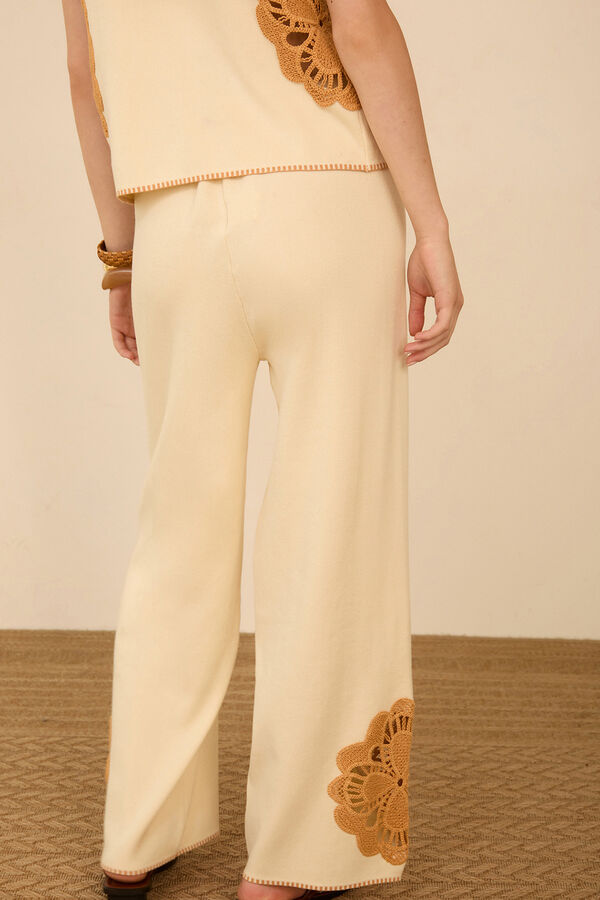 Meisie Pantal&oacute;n de punto Beige