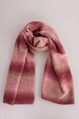 Slowlove Bufanda gruesa rayas Rosa